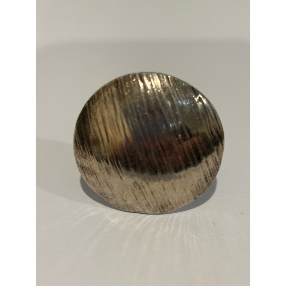 Sterling Silver Statement Ring Huge, Adjustable S… - image 6